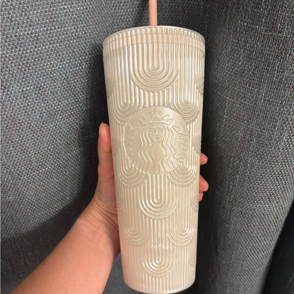 Starbucks Textured Cream Tumbler